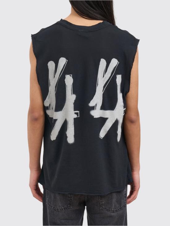 26SS 44레이블 반팔 티셔츠 B0030654FA725 P749 Black - 44 LABEL