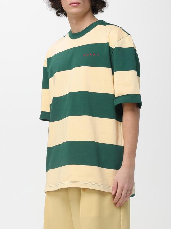 26SS 마르니 반팔 티셔츠 HUMU0287S0UTC580 STV60 Green - MARNI