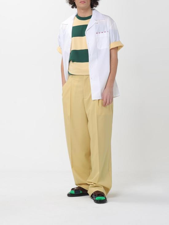 26SS 마르니 반팔 티셔츠 HUMU0287S0UTC580 STV60 Green - MARNI