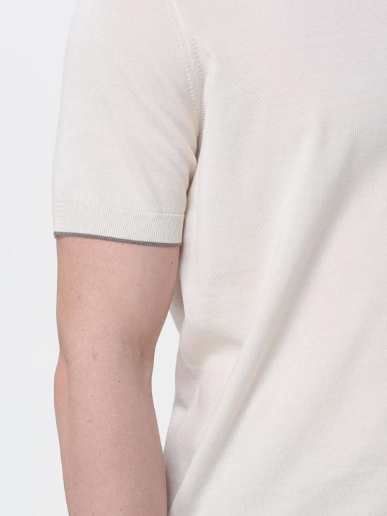 26SS 브루넬로 쿠치넬리 폴로 티셔츠 M29800145 CSG56 White - BRUNELLO CUCINELLI