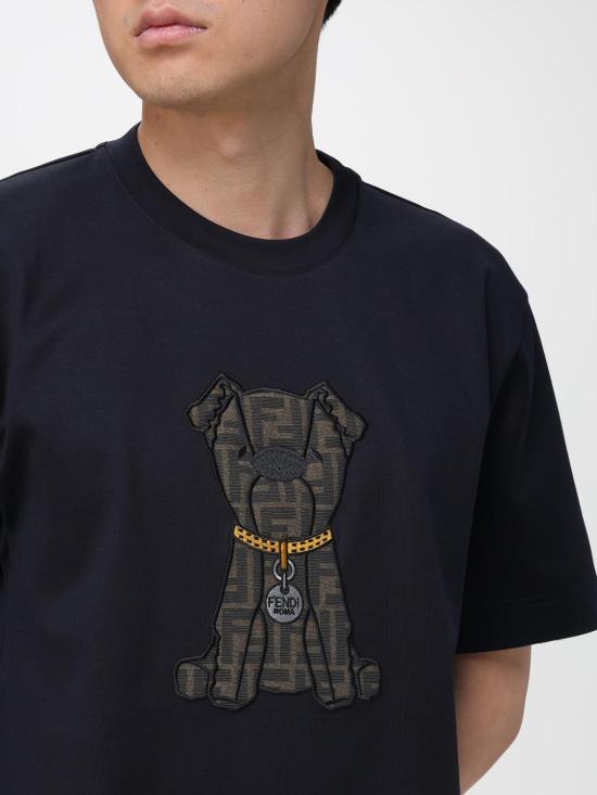 26SS 펜디 반팔 티셔츠 FY0936AW0P F0QG0 Blue - FENDI