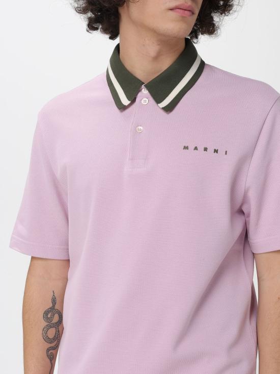26SS 마르니 폴로 티셔츠 POMU0051LSUTC599 00C20 Pink - MARNI