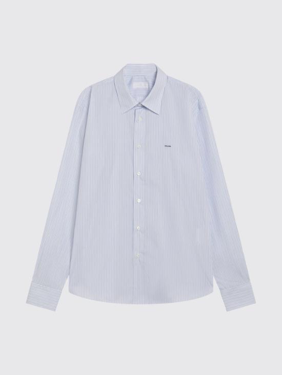 26SS 프라다 반팔 티셔츠 UCN666OOO189F F0X24 Gnawed Blue