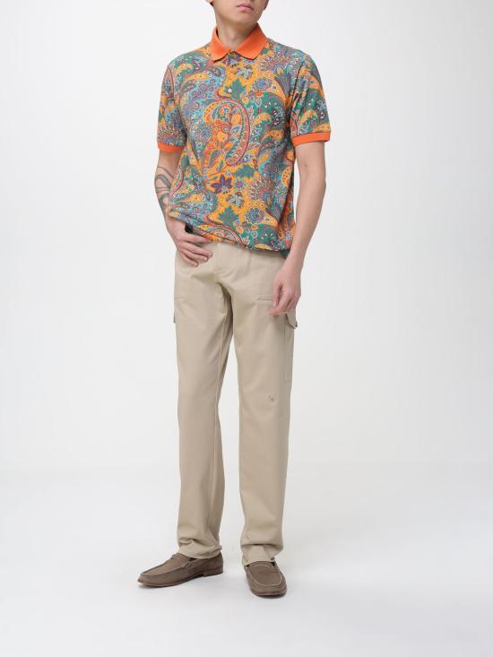 26SS 에트로 폴로 티셔츠 MRMD0004AKF83 X0855 Orange - ETRO