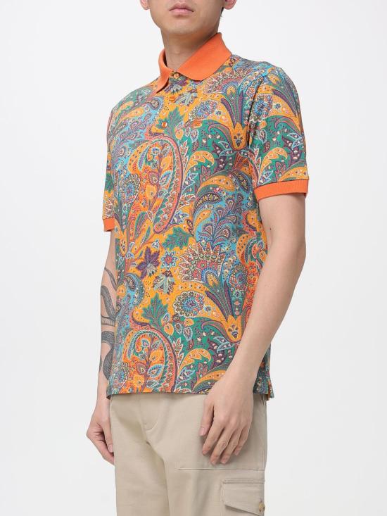 26SS 에트로 폴로 티셔츠 MRMD0004AKF83 X0855 Orange - ETRO