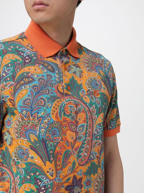 26SS 에트로 폴로 티셔츠 MRMD0004AKF83 X0855 Orange - ETRO