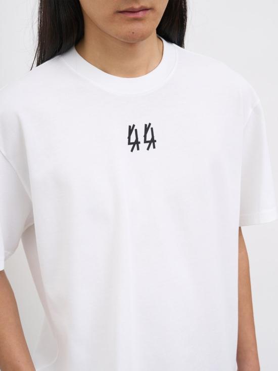 26SS 44레이블 반팔 티셔츠 B0030556FA706 P732 White 1 - 44 LABEL