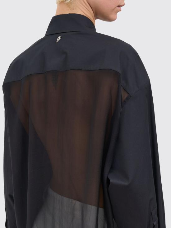 26SS 돈답 셔츠 DC492CF0200VXXX 999 Black - DONDUP