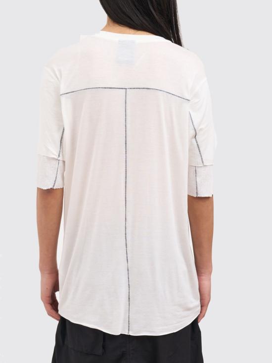 26SS 톰크롬 반팔 티셔츠 MTS94001 OFF White - THOM KROM