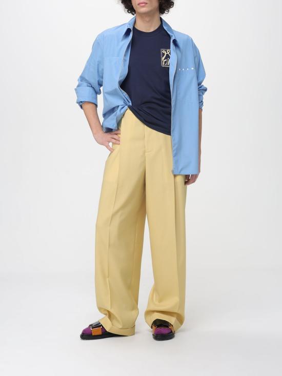 26SS 마르니 긴팔 셔츠 CUMU0297P0USCT88 LWB31 Blue - MARNI