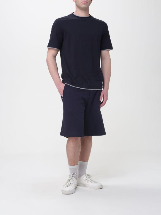 26SS 브루넬로 쿠치넬리 숏팬츠 MW8633242G C6134 Blue - BRUNELLO CUCINELLI