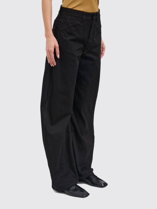 26SS 르메르 하이 웨이스티드 커브드 팬츠 PA1264LD1055 BK999 Black - LEMAIRE