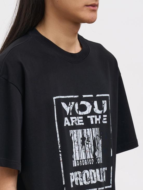 26SS 44레이블 반팔 티셔츠 B0030556FA706 P756 Black - 44 LABEL