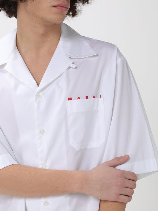 26SS 마르니 반팔 셔츠 CUMU0213PPUSCT88 LRW01 White - MARNI
