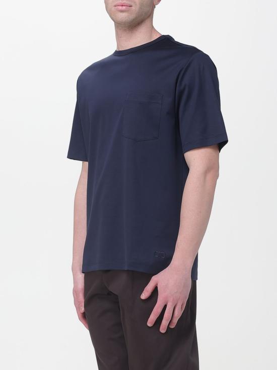 26SS 아뇨나 반팔 티셔츠 TT09U1 Y2066 B95 Navy - AGNONA