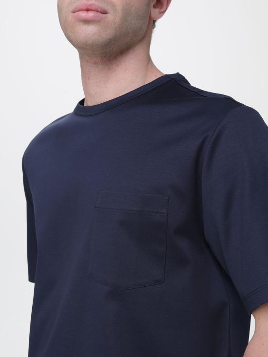 26SS 아뇨나 반팔 티셔츠 TT09U1 Y2066 B95 Navy - AGNONA