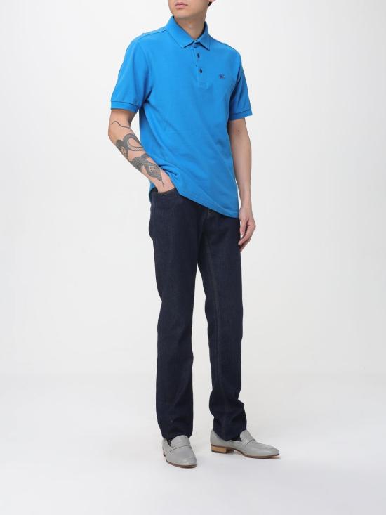 26SS 에트로 폴로 티셔츠 MRMD0006AV878 B0959 Blue - ETRO