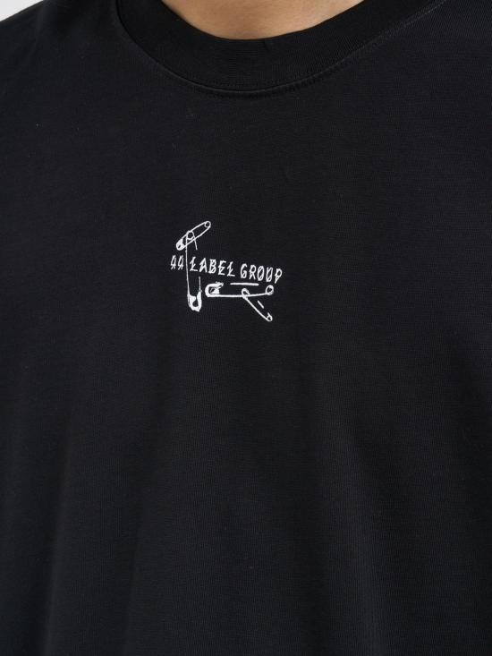 26SS 44레이블 반팔 티셔츠 B0030556FA528 P783 Black 4 - 44 LABEL