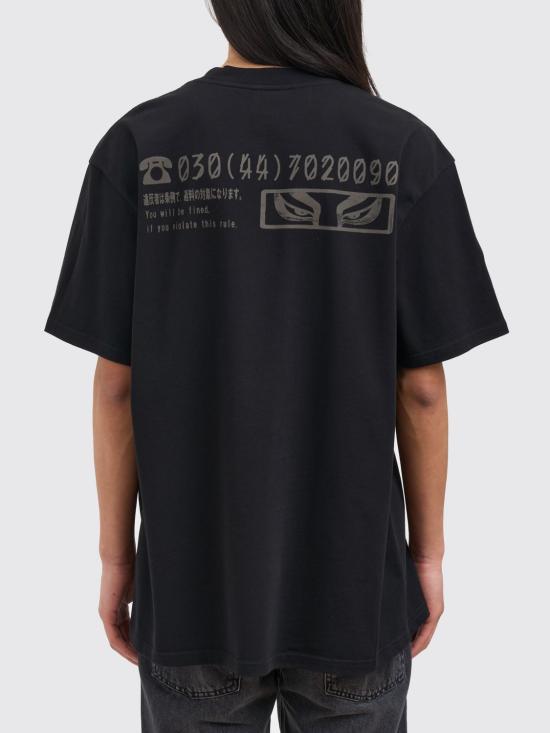 26SS 44레이블 반팔 티셔츠 B0030556FA528 P768 Black 3 - 44 LABEL