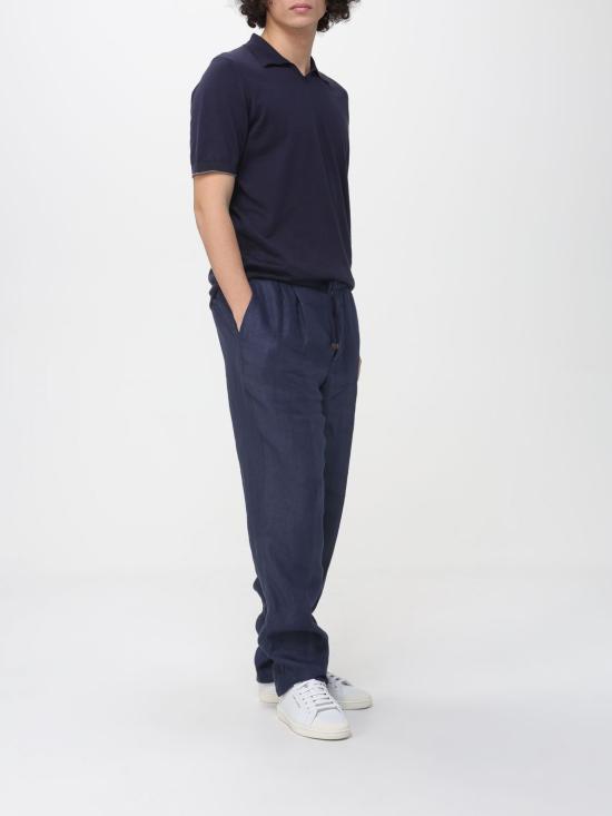 26SS 브루넬로 쿠치넬리 팬츠 M243DE1710 C6053 Blue - BRUNELLO CUCINELLI