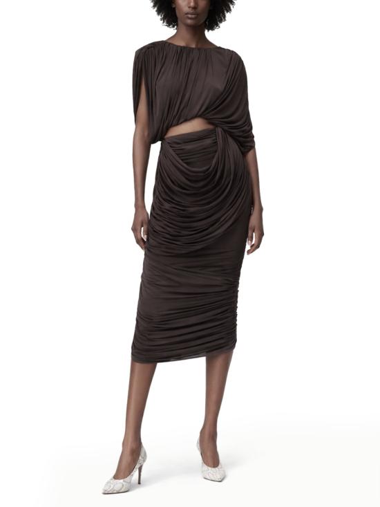 26SS 마그다뷰트림 롱 스커트 302426 BROWN - MAGDA BUTRYM