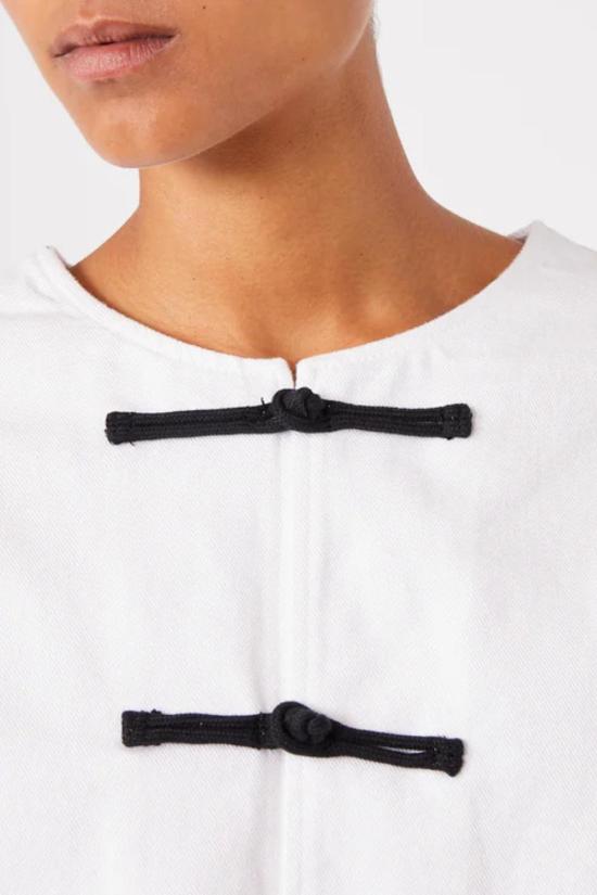  오피신 제네랄 데님 자켓 Officine Generale Joelle 재킷 화이트 - OFFICINE GENERALE