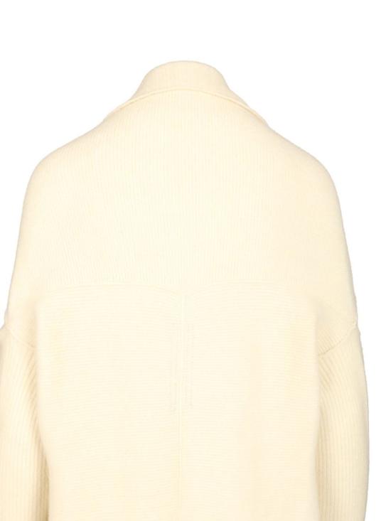  릭 오웬스 가디건 알파카 소프트 화이트 롱 - RICK OWENS