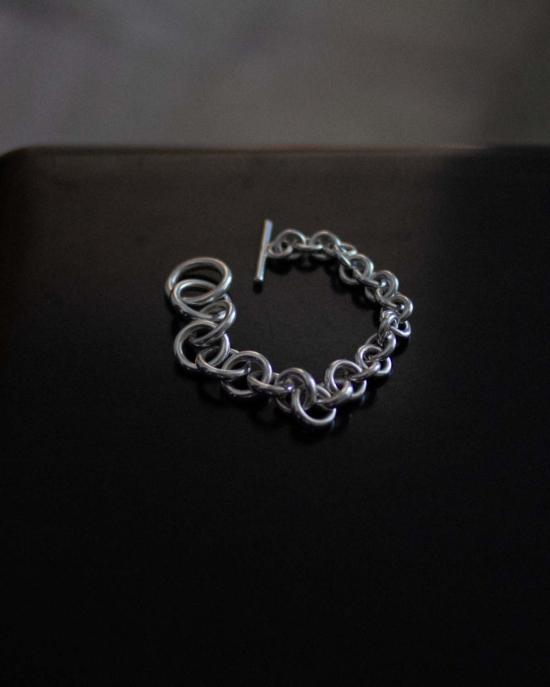  아니카 이네즈 팔찌 와이드 테이퍼드 링크 실버 브레이슬릿 - ANNIKA INEZ