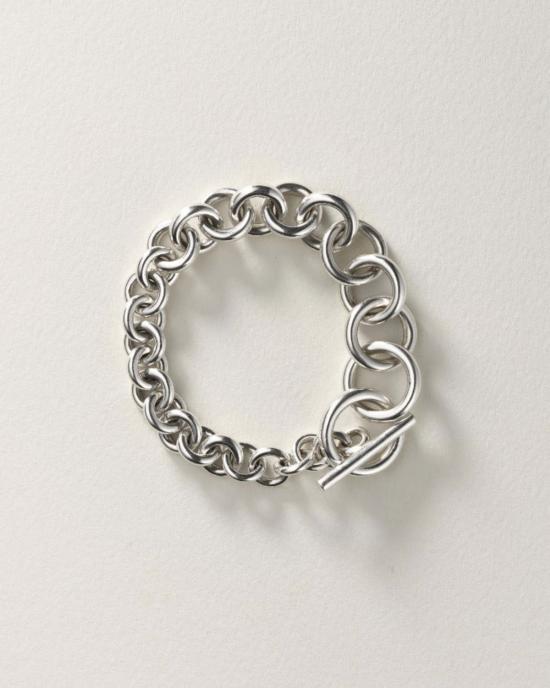  아니카 이네즈 팔찌 와이드 테이퍼드 링크 실버 브레이슬릿 - ANNIKA INEZ