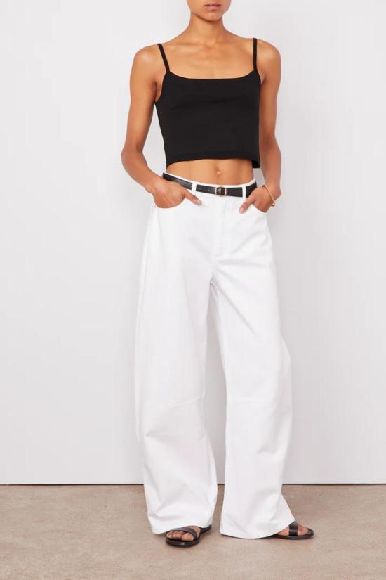  오피신 제네랄 데님 팬츠 Officine Generale Sora 청바지 화이트 - OFFICINE GENERALE