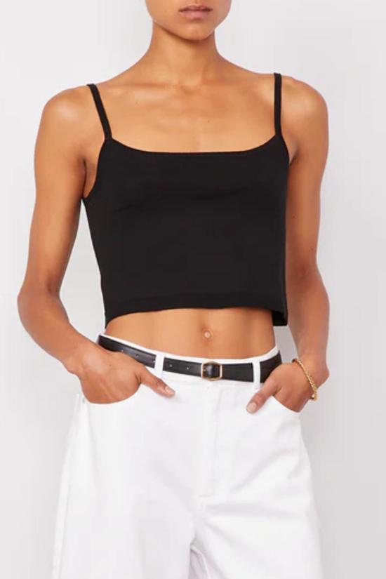  오피신 제네랄 민소매 티셔츠 엘리안 탱크탑 블랙 - OFFICINE GENERALE