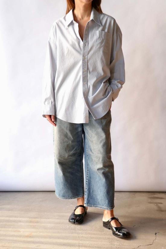  알13 탑 R13 드롭넥 옥스포드 셔츠 - R13