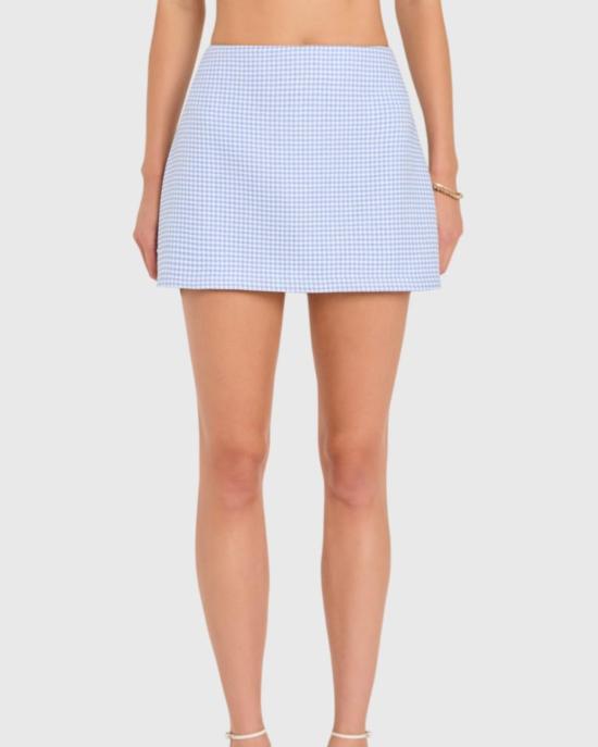  아만다 업리차드 숏팬츠 아만다 업리처드 마일스 스커트 아틀란틱/아이보리 - AMANDA UPRICHARD