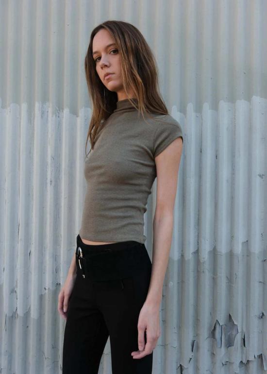  길 반팔 티셔츠 젤 젬 티 올리브