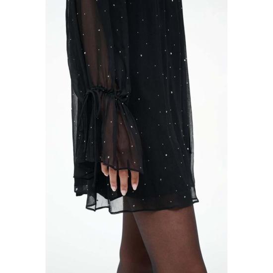  스타우드 숏 원피스 루 드레스 블랙 - STAUD