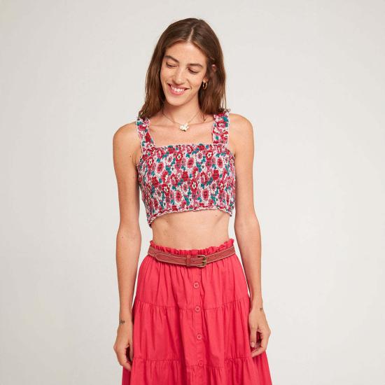  안틱 바틱 민소매 티셔츠 앤틱 바틱 블로섬 브라탑 - Antik Batik