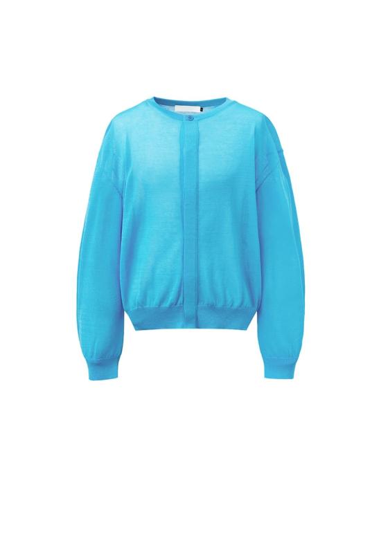  아모멘토 가디건 시스루 라운드  블루