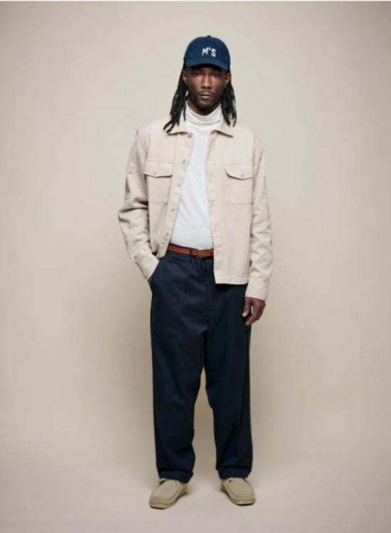  메르츠 비 슈바넨 치노 팬츠 Merz B. Schwanen 코튼 울 블렌드 치노 - MERZ B. SCHWANEN