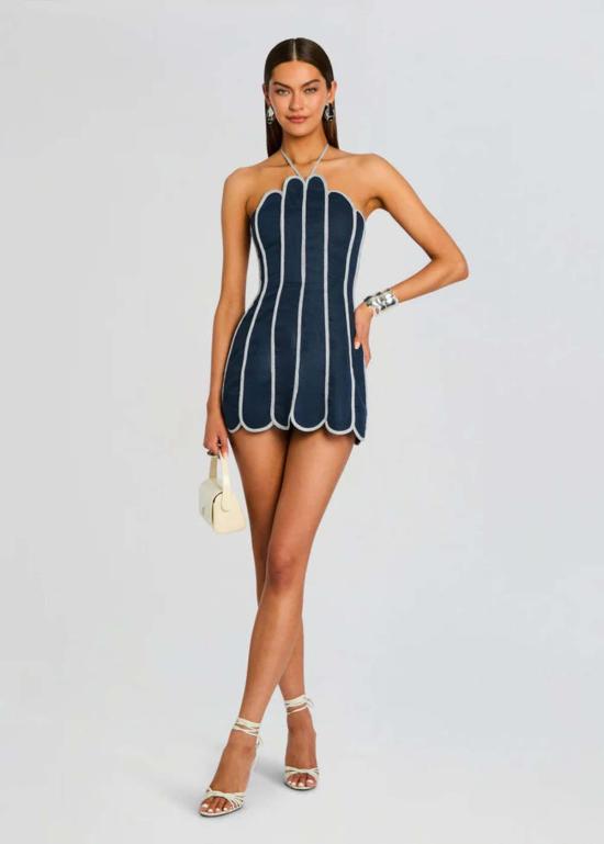  Azulu 숏 원피스 아줄루 레니 드레스 네이비