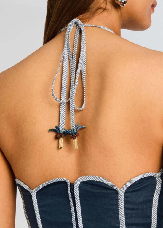  Azulu 숏 원피스 아줄루 레니 드레스 네이비 - OTHER BRANDS