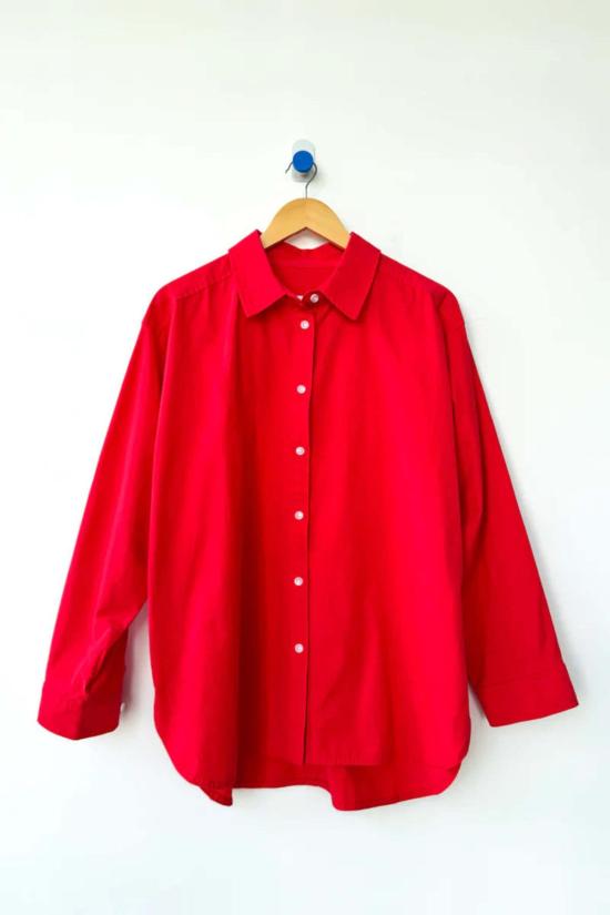  르 본 숍 셔츠 Le Bon Shoppe 오웬 셔츠 레드