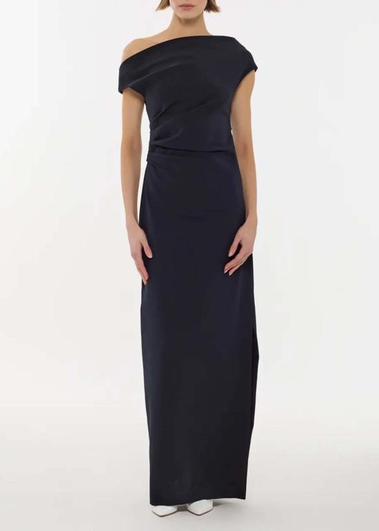  P.A.R.O.S.H 롱 원피스 핑구 드레스 블루