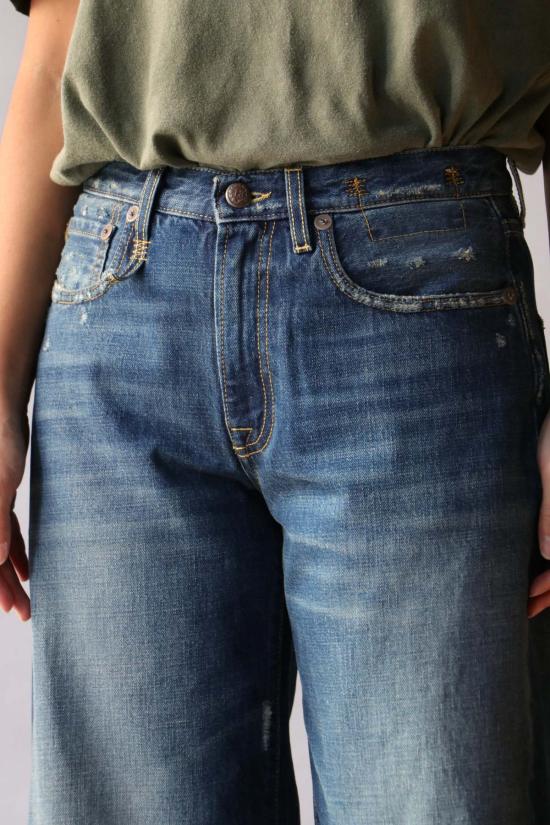  알13 데님 팬츠 R13 Darcy 루즈핏 진 오아시스 블루 - R13