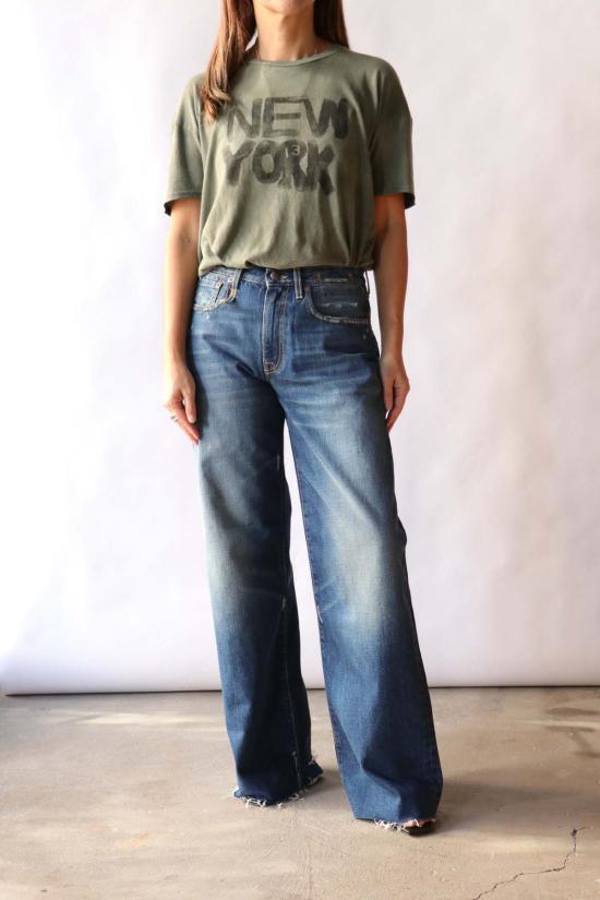  알13 데님 팬츠 R13 Darcy 루즈핏 진 오아시스 블루 - R13