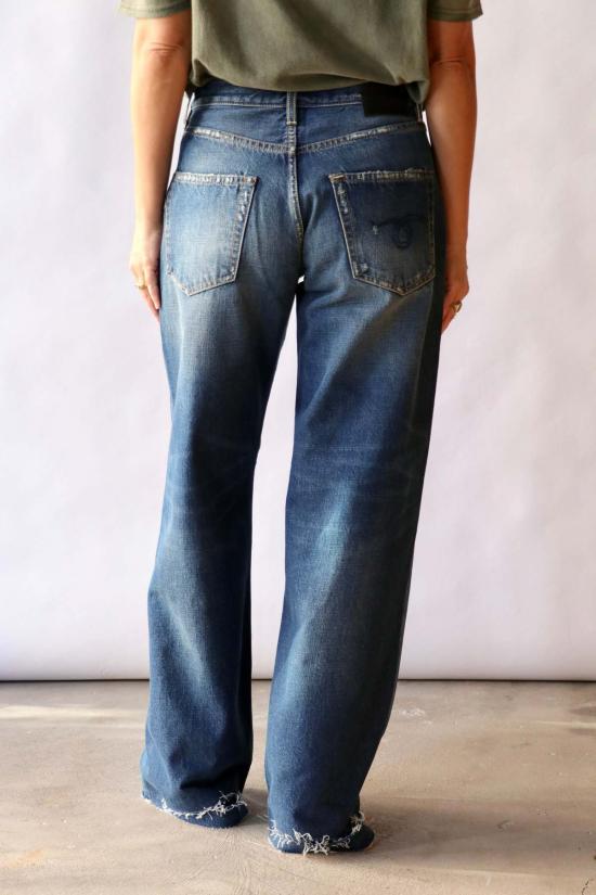  알13 데님 팬츠 R13 Darcy 루즈핏 진 오아시스 블루 - R13