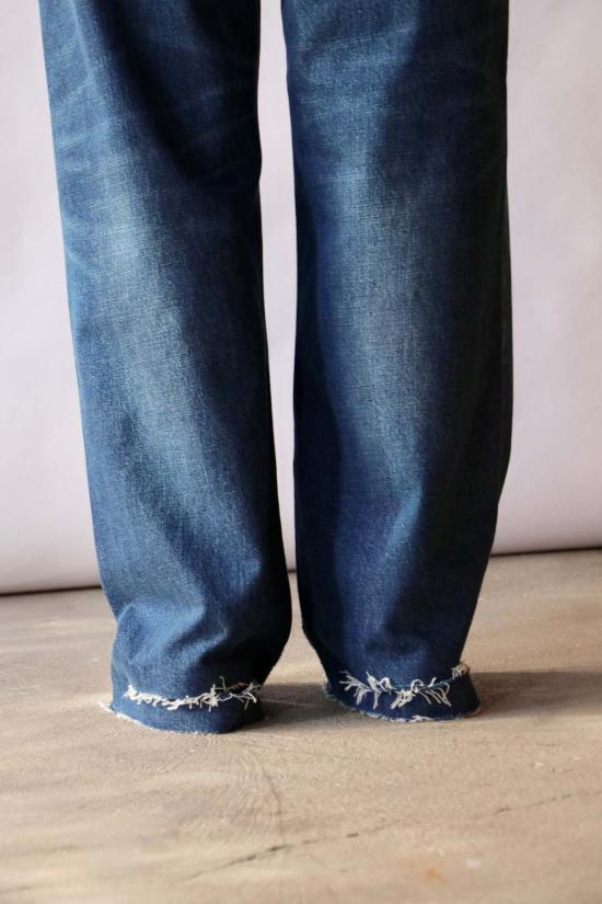  알13 데님 팬츠 R13 Darcy 루즈핏 진 오아시스 블루 - R13