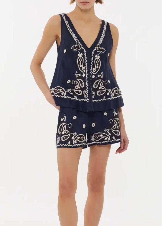  P.A.R.O.S.H 블라우스 비치  블루