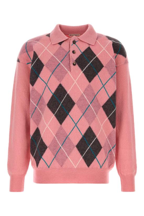 26SS JW앤더슨 폴로 티셔츠 KW1487YN0470 340 Pink