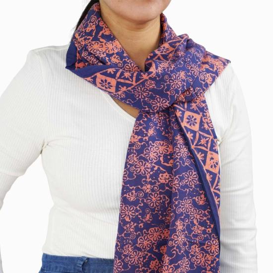  카시 코옵 머플러/스카프 Kasih Coop 핸드 염색 바틱 스카프 - KASIH COOP