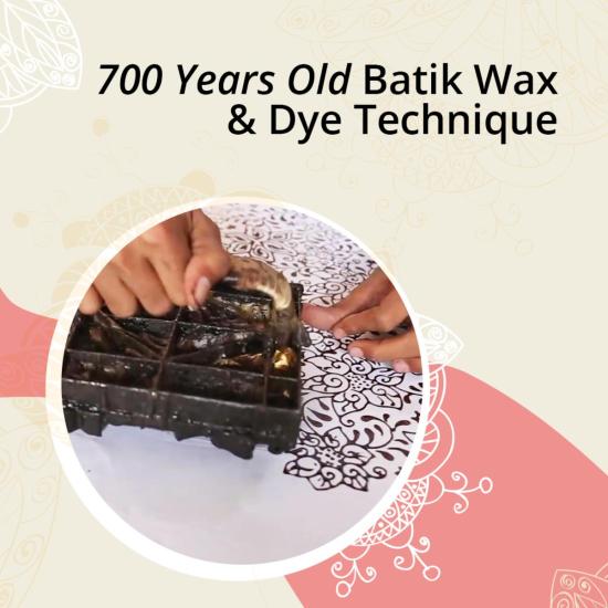  카시 코옵 머플러/스카프 Kasih Coop 핸드 염색 바틱 스카프 - KASIH COOP